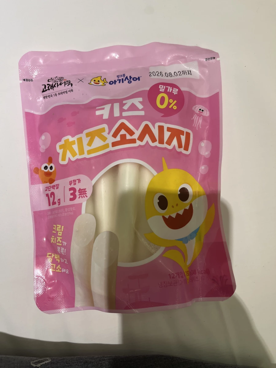 韓國鯊魚寶寶起司魚肉熱狗棒