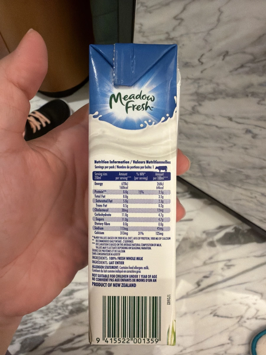 Meadow Fresh 全脂保久乳 (UHT Milk)