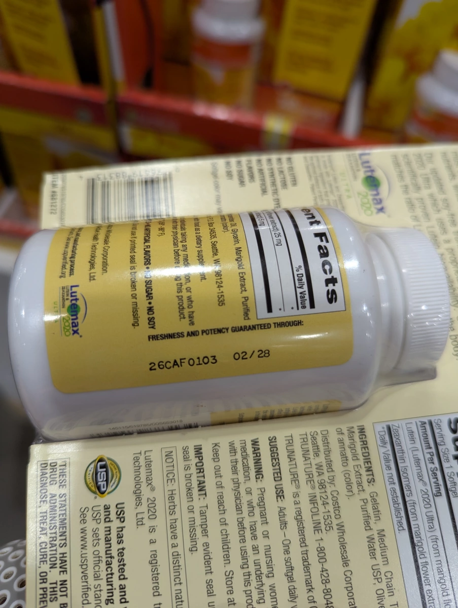 trunature 葉黃素與玉米黃素膠囊 (140粒裝)