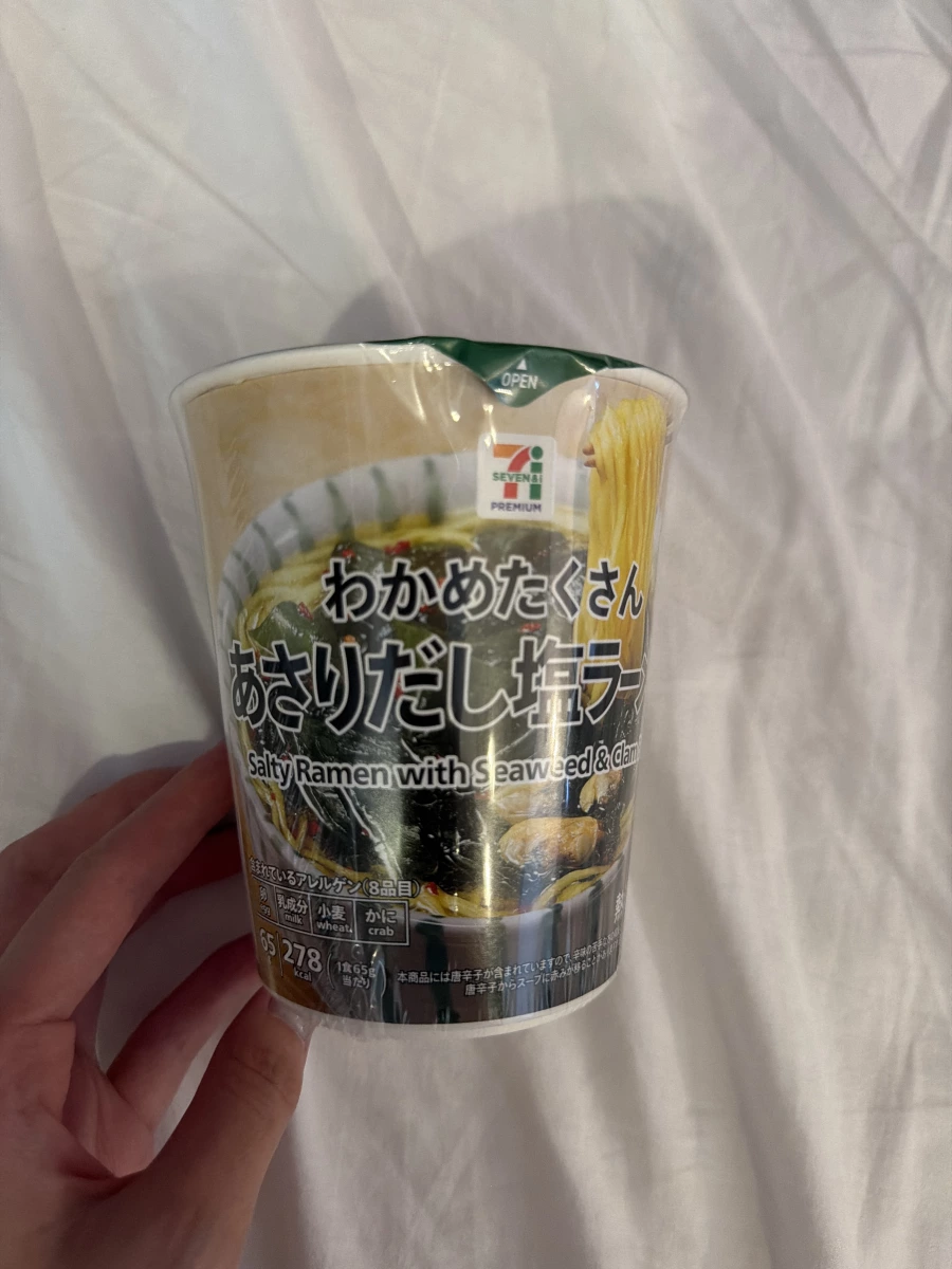 日本 7-11 蛤蜊高湯鹽味海帶芽泡麵