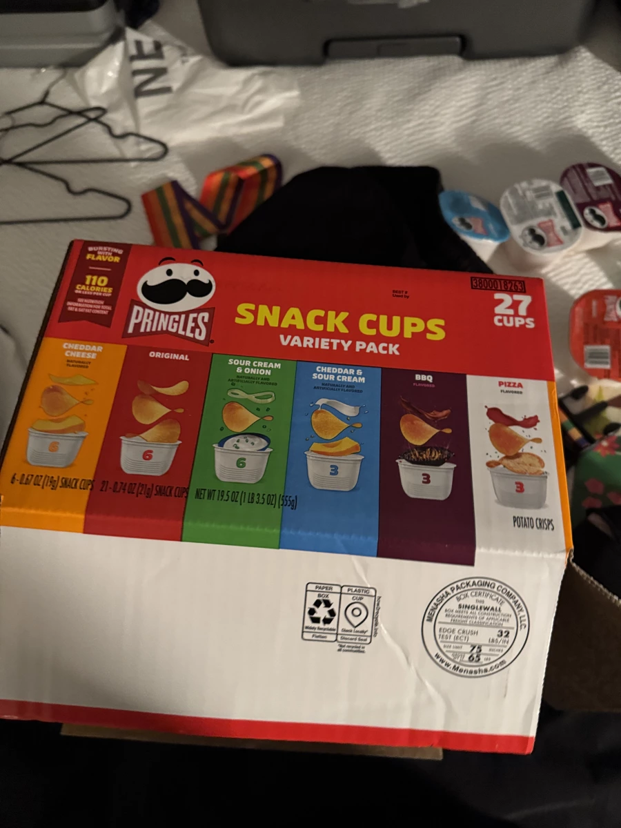 品客洋芋片隨手杯分享包 (Pringles Snack Cups Variety Pack)