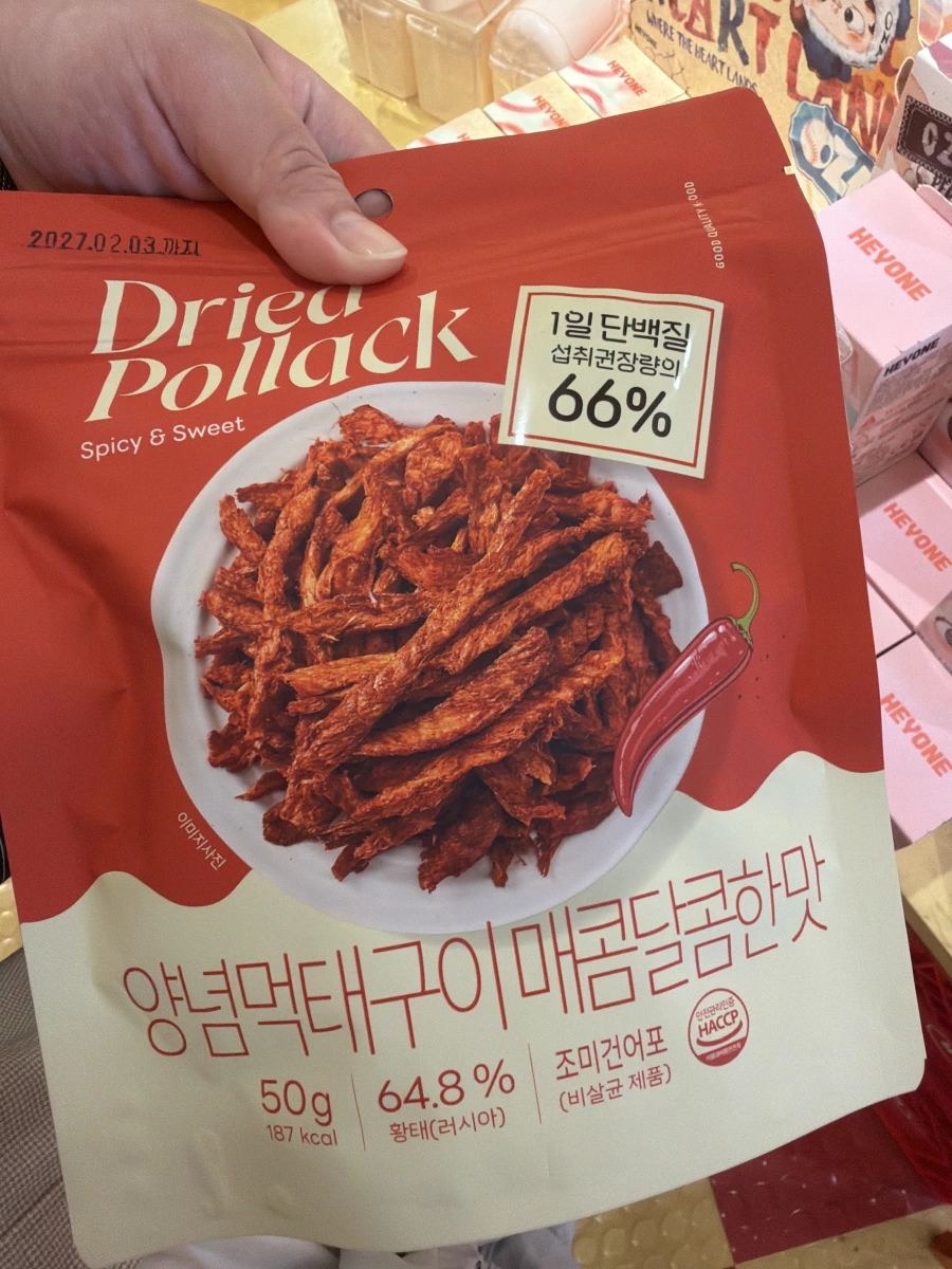 韓國辣味甜味烤明太魚乾