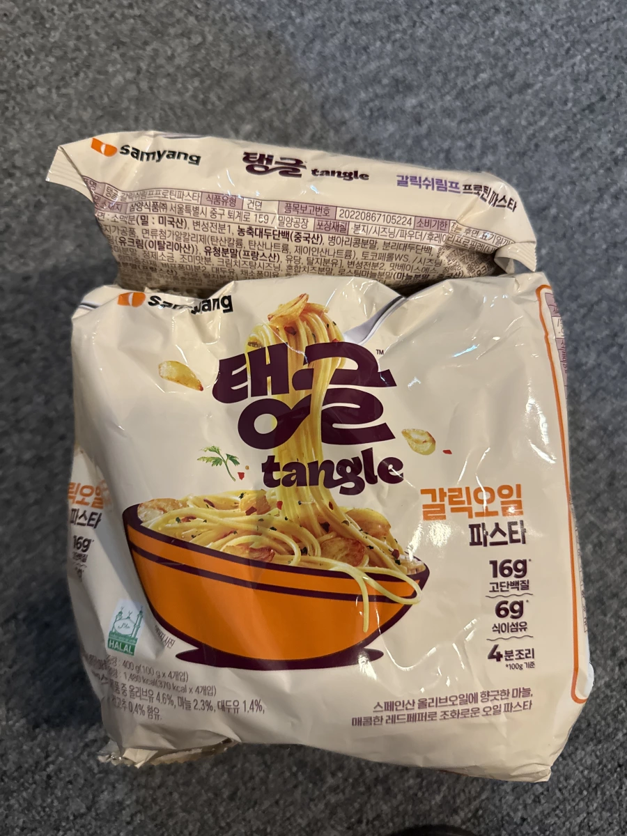 三養 Tangle 蒜油義大利麵