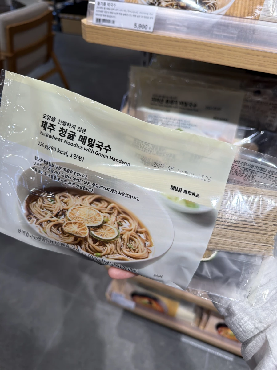 韓國無印良品濟州青橘蕎麥麵