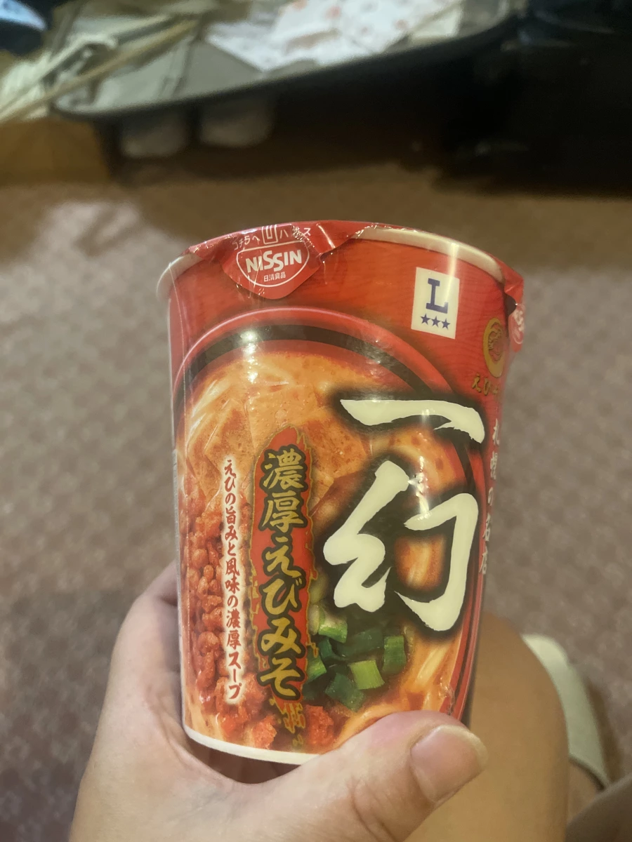 日清一幻濃厚蝦味噌杯麵