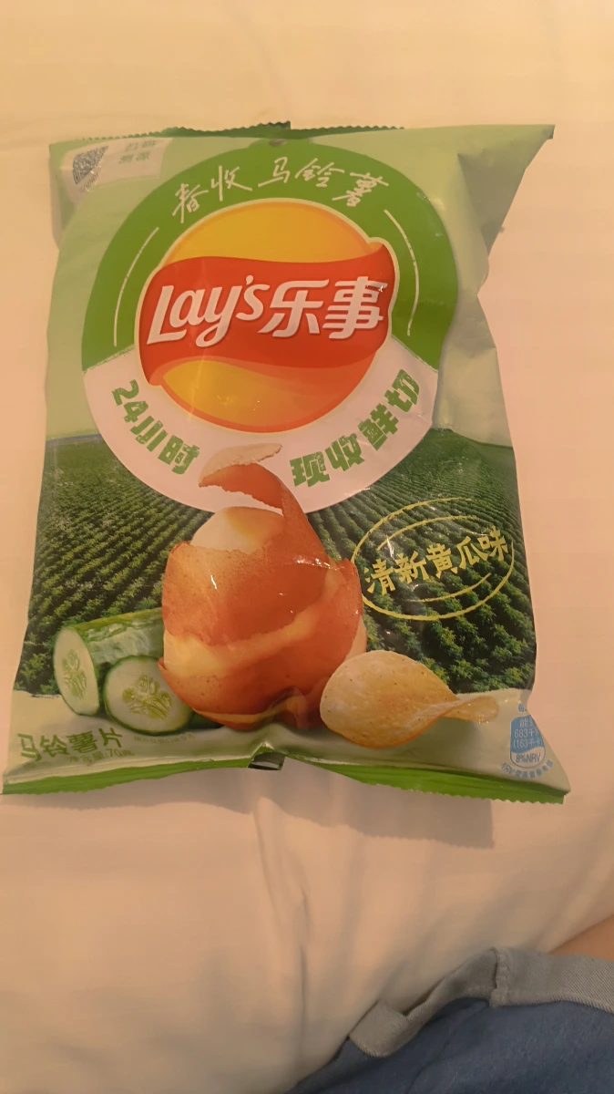 樂事洋芋片（清新黃瓜味）
