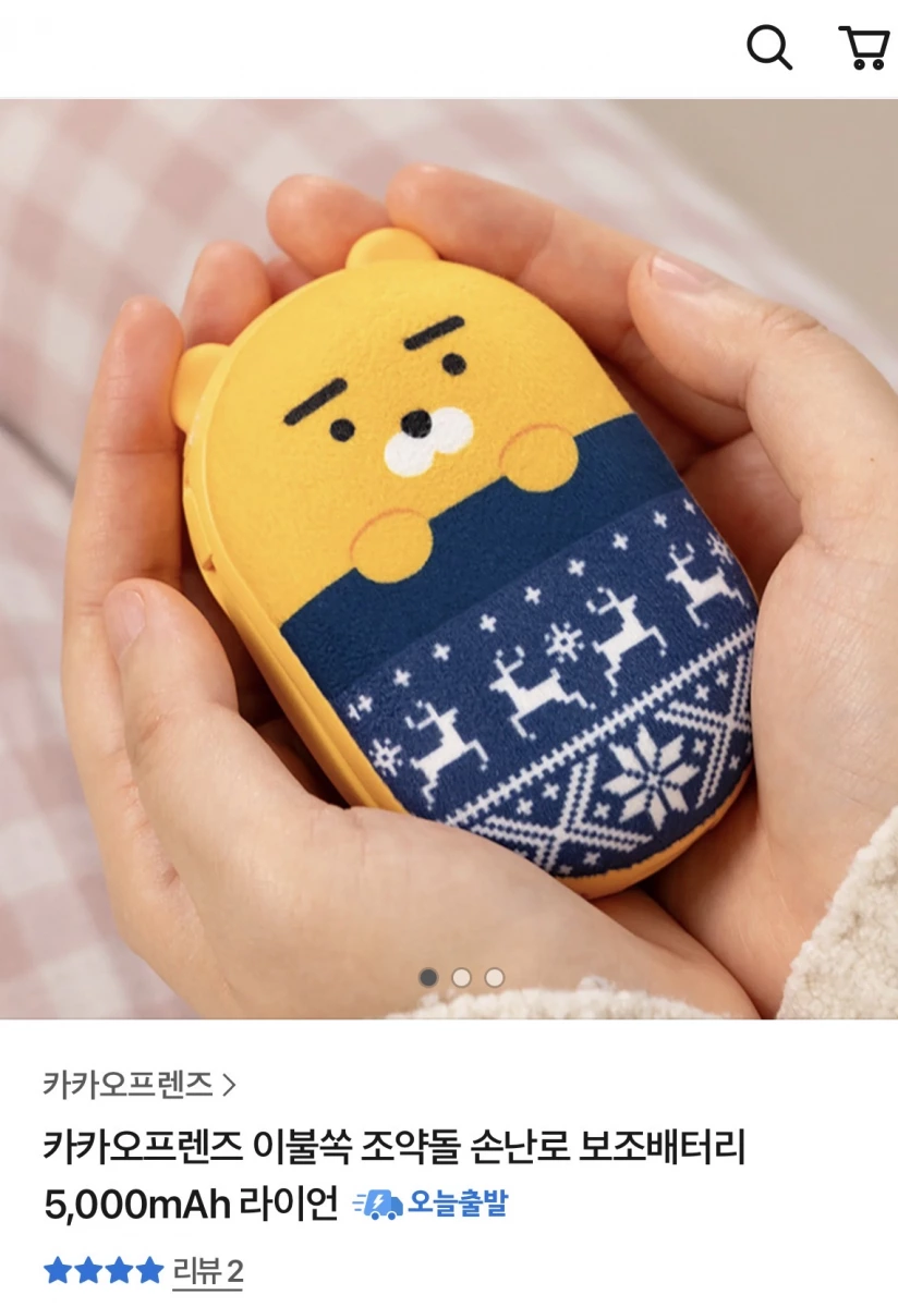 Kakao Friends 萊恩充電式暖暖包行動電源