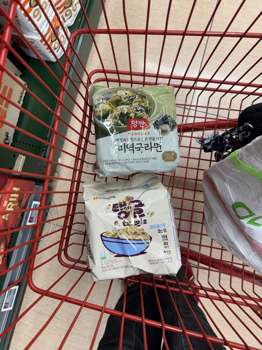 Paldo 兩班海帶湯拉麵、Samyang 三養 Tangle 奶油蘑菇義大利麵