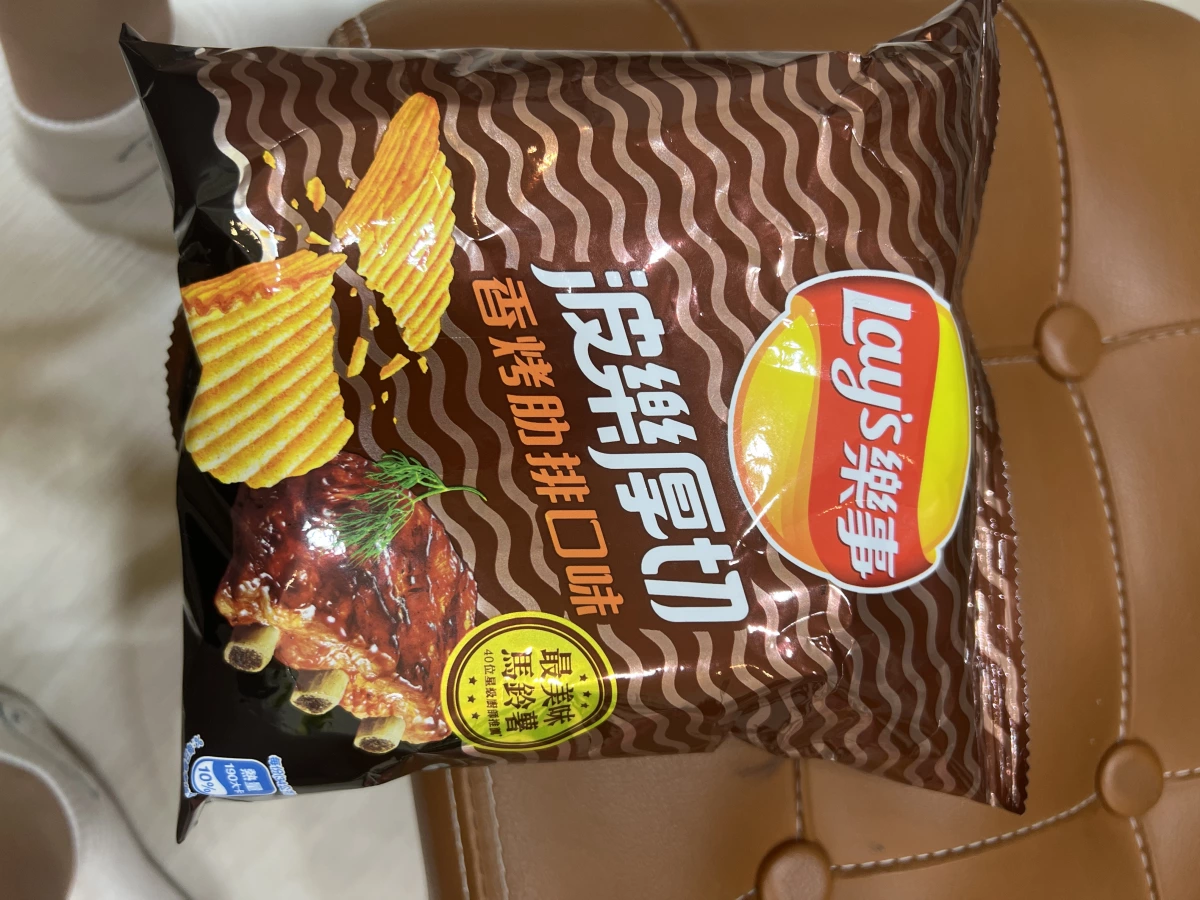樂事波樂厚切香烤肋排口味洋芋片