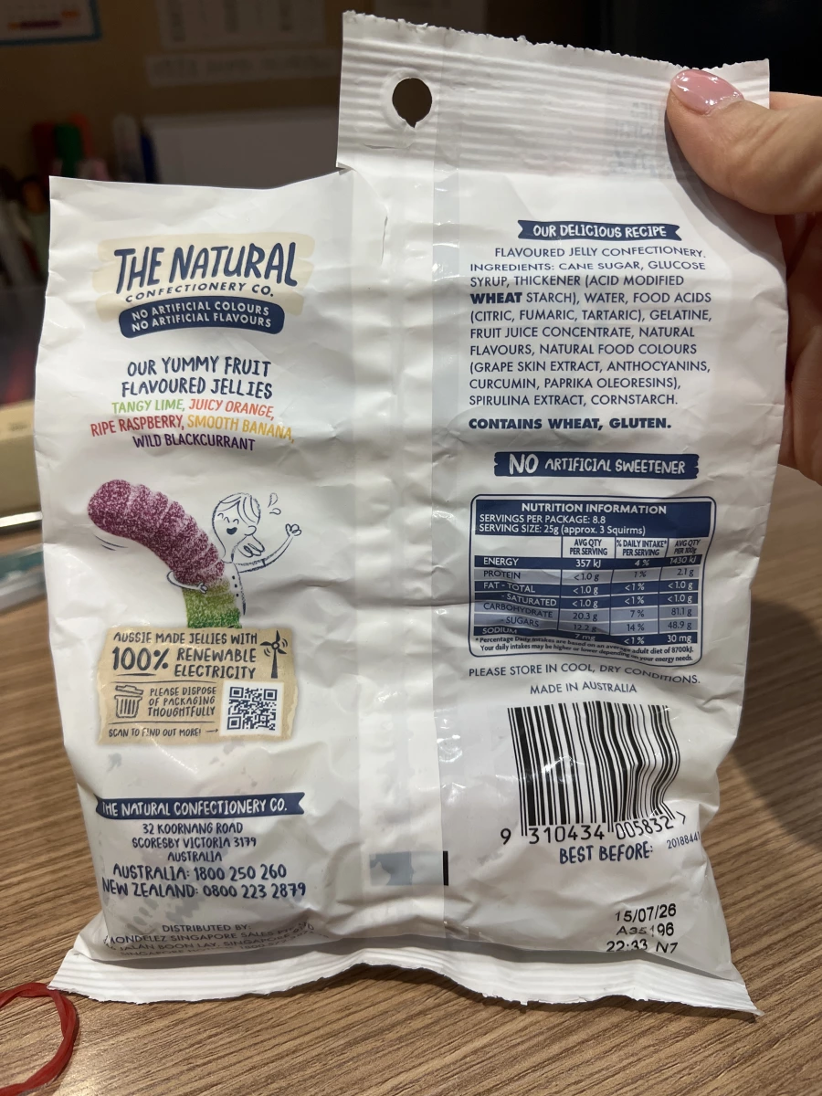 澳洲 The Natural Confectionery Co. 水果軟糖